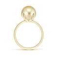 thumbnail image 2 of ANGARA Classic Solitaire Golden South Sea Cultured Pearl Ring in 14K Yellow Gold for Women | June Birthstone, Birthday, Anniversary, Jewelry Gift for Women | Pearl Ring, 2 of 7
