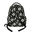 thumbnail image 2 of Xoenoiee Soccer Star Print Backpack for Kids Boys, Large Capacity School Backpack Bookbag Lightweight Casual Daypack with Adjustable Shoulder Strap for Travel Hiking School, 2 of 7