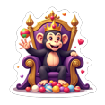 thumbnail image 6 of cartoon Monkey Theme Stickers, Waterproof Monkey Theme Sticker for Water Bottle Laptop Phone Cases Planner Skateboard Luggage Helmet Party Favor Decor, Ideal for Adults Teens Teacher Rewards, 6 of 9