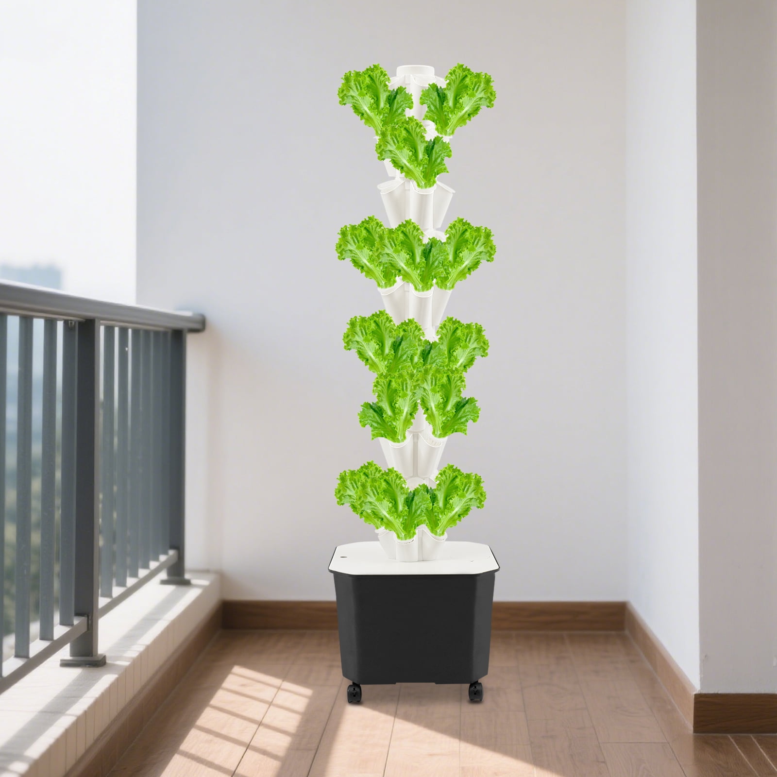 Hydroponic Tower 45 Löcher - Vertikales Gartensystem Für Kräuter & Gemüse