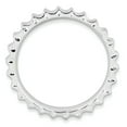 thumbnail image 5 of Sterling Silver Stackable Expressions Rhodium Ring, 5 of 11