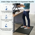 thumbnail image 5 of Artnice 0.75" Thick Anti Fatigue Mats for Kitchen, 17x28" Memory Foam Kitchen Mats Non Slip, Comfort Standing Mat Cushioned Floor Mat, Black, 5 of 9