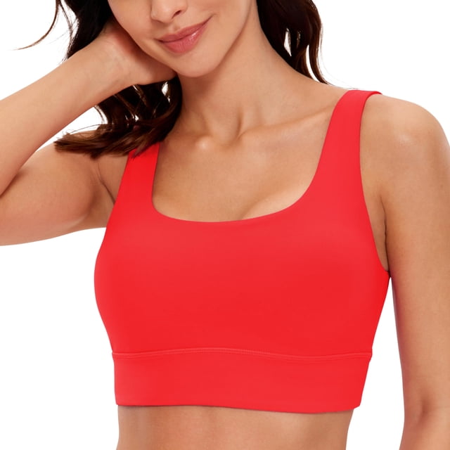 Top deportivo CRZ YOGA Butterluxe con espalda en U y escote redondo rojo XS