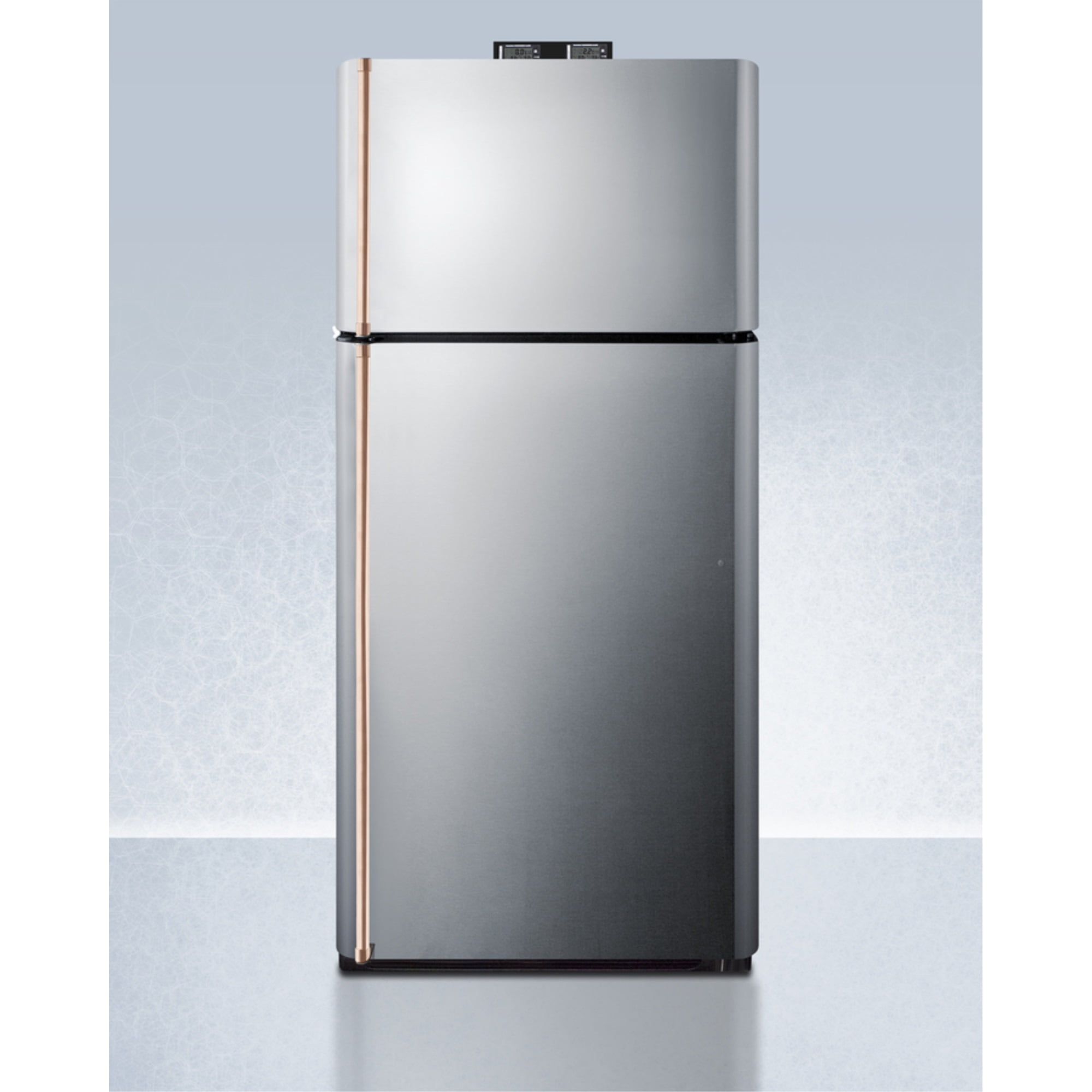 18 cu.ft. break room refrigeratorfreezer with stainless steel doors