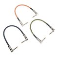 thumbnail image 2 of Cables de conexión para guitarra, Cable trenzado de nailon y Metal de bajo ruido para efectos de instrumentos, 3 uds., 2 of 12