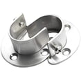 thumbnail image 2 of nipocaio 4pcs Robustes Support de Tige de Placard Support de Tige de Bride avec Vis, Argent, 5,2 * 4,5 Cm, 2 of 3