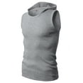 thumbnail image 2 of H2H Men's Casual Slim Fit Hoodie Tank Tops Sleeveless Shirts Gym Workout Top with Various Colors (JPSK05), 2 of 5