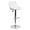 White, variant on Bowery Hill 32'' Contemporary Vinyl Adjustable Bucket Seat Bar Stool in White