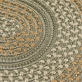 thumbnail image 2 of Colonial Mills 2' x 5' Green and Gold Handmade Braided Oval Area Throw Rug Runner, 2 of 2