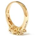 thumbnail image 3 of Pompeii 2ct Diamond Three Stone Engagement Ring 14K Yellow Gold Channel Set Round Cut, 3 of 3