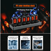 ITIGOITIE Imitation IPS Nixie Tube Clock,DIY ,RGB,LCD Screen,with Beautiful Gift Box