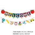 thumbnail image 2 of 2pcs Back To School Season Curtains Welcome Banners Flags Wall Hanging Signs, 2 of 11
