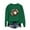 Green, variant on Jinhomg Fall Sweatshirt for Women Plus Size Cute Football Graphic Pullover Tops Casual Comfy Long Sleeve Crewneck Holiday Sweatshirts Gray XXL