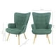 thumbnail image 3 of Sillón Individual Top Living para Sala Comedor con Capitoné de Terciopelo Verde, 3 of 7