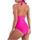 thumbnail image 5 of Traje de Baño con Correa de Bikini de Color Sólido Sexy para Mujeres, Traje de Baño Retro de Nylon con Almohadilla de Pecho para Piscina, Playa Y Verano, 5 of 8