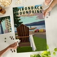 thumbnail image 4 of Lantern Press 1000 Piece Jigsaw Puzzle, Adirondack Mountains, New York, Adirondack Chair and Lake, 4 of 5