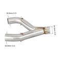 thumbnail image 4 of GFYSHIP For Aprilia SHIVER 900 2017 2018 2019 2020 SL 900 17 18 19 20 SHIVER 900 Escape Slip-on Motorcycle Exhaust Muffler Mid Link Pipe, 4 of 6