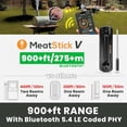 thumbnail image 4 of MeatStick V: Wireless Meat Thermometer Digital, 1200 °F Heat Resistance, Unlimited Range WiFi Meat Thermometer, Wireless Meat Thermometer for Grilling and Smoking, Air Fryer, Oven, BBQ, Grill, Smoker, 4 of 7