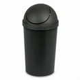 thumbnail image 6 of Round Swingtop Wastebasket Indoor Use Easy Clean Plastic Ideal Kitchen Bathroom, 6 of 6