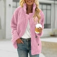 thumbnail image 2 of snilers Winter Coats for Women Thickened Warm Sherpa Lined Fleece Jacket Soft Comfy Casual Outerwear Open Front Lapel Long Sleeve Cardigan Sweaters with Pockets, 2 of 9
