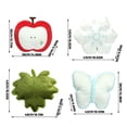 thumbnail image 3 of Plush Pillow, Soft Stuffed Animal Home Cushion & Decor, Blue Butterfly Design For Bedroom Living Room Office Sofa Bed, 3 of 9