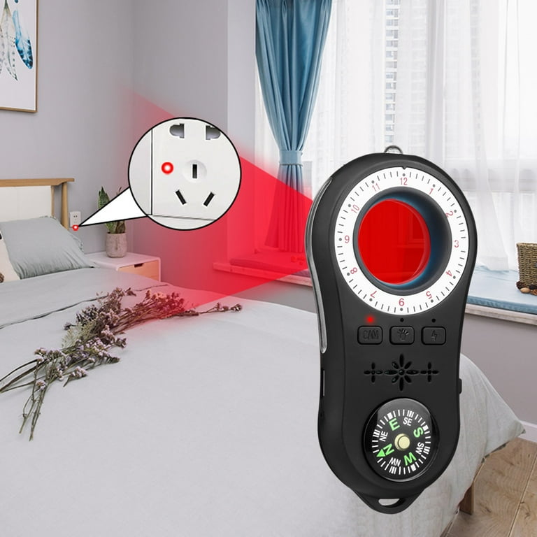 Holiday Savings 2022 Feltree Camera Detector Camera Finder Personal Emergency Safe Sound Alarm With Mini LED Flashlight Pocket Sized Camera Finder