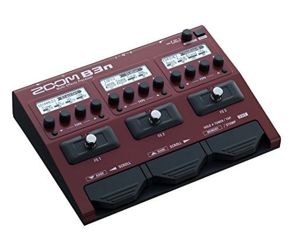 ベース ZOOM B3n Zoom B3n Bass Guitar Multi-Effects Processor Pedal, With 60+ Built