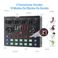 thumbnail image 4 of Mezcladora de Audio con Tarjeta de Sonido V8s BLOOSOM para Podcast, 4 of 5