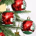 thumbnail image 4 of 6/24 piezas de bolas de colores navideños con purpurina para colgar en el árbol de Navidad, adorno para el hogar, regalo de fiesta de año nuevo, decoración, 4 of 5