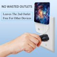 thumbnail image 3 of PhooArto Bright Space Galaxy Plug in LED Night Light Auto Sensor Dusk to Dawn Decorative Night for Bedroom, Bathroom, Kitchen, Hallway, Stairs, Baby's Room, Energy Saving, 3 of 7