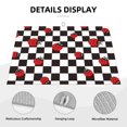 thumbnail image 3 of Bingfone Ladybugs Of Black And White Checkers ,18" x 24"Dish Drying Mat for Kitchen Counter,Ultra Absorbent Microfiber, 3 of 7