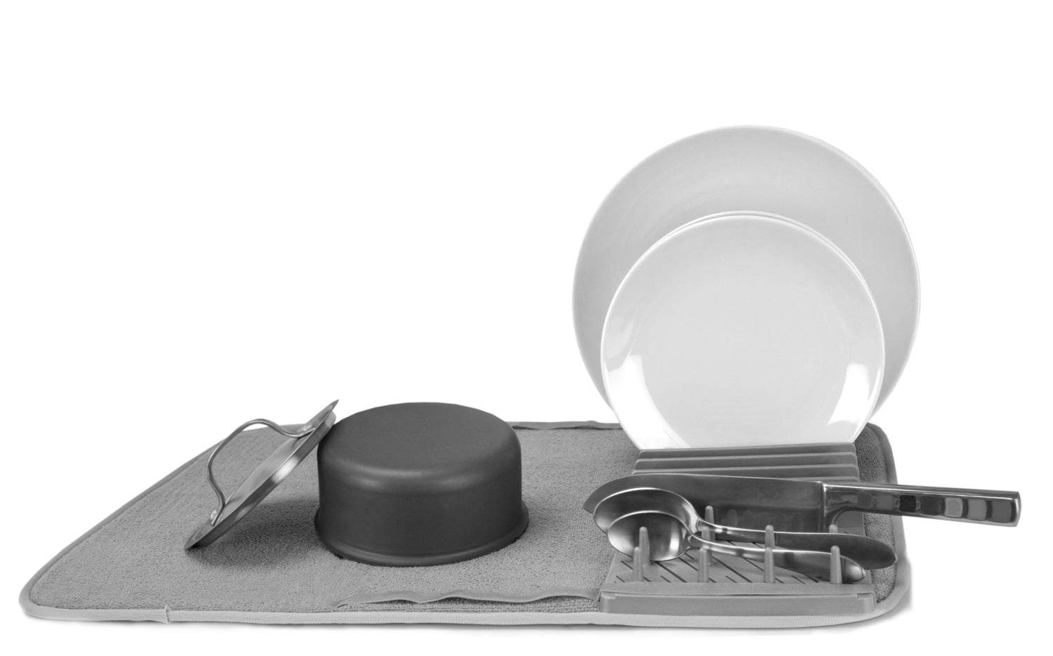 Cuisinart Dish Drying Rack and Ultra Absorbent Kitchen Dish Drying Mat