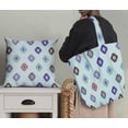 thumbnail image 4 of Soimoi Blue Fabric - By the Yard - 54 Inch Wide - Geometric Ikat Fabric - Modern and Chic Patterns for Stylish Fashion and Home Decor Printed Fabric, 4 of 6