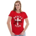 thumbnail image 4 of Rescue Team Jesus Cross Christian Womens Slim Fit Graphic Tee Brisco Brands S, 4 of 5
