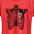 thumbnail image 2 of Instant Message - Ribcage Bleeding Heart - Women's Short Sleeve Graphic T-Shirt, 2 of 6