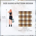 thumbnail image 6 of RECYCO Buffalo Paid Chenille Throw Blanket for Couch, Soft Cozy Decorative Buffalo Check Blanket Throw with Tassels for Bed Sofa, Plaid Brown Off White, 50'' x 60'', 6 of 7
