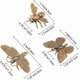 thumbnail image 2 of 3 mini esculturas de abeja de latón, libélula, mariposa, adorno decorativo retro de abeja, figura de animal de buena suerte., 2 of 7