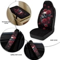 thumbnail image 6 of Xixirimido Automotive Seat Covers for Cars Trucks and SUVs Car Seat Covers for Front Seats with Car Seatbelt Covers & Armrest Box Cover, Set of 5, Red Roses Skull, 6 of 8