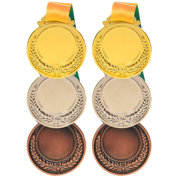 Medallas Carreras Metal 2 Pulgadas Con Cinta para El Cuello Redonda Fiestas Competiciones