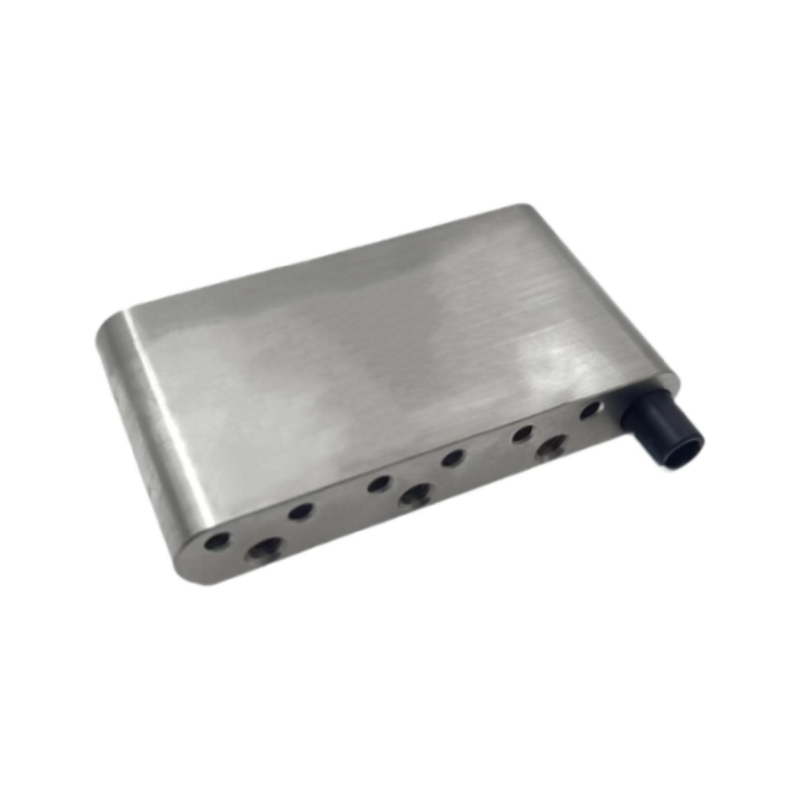 Tremolo Bridge Parts Brass Block Guitar Saddle Stainless Steel Construction for Electric Guitar Performers