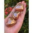 thumbnail image 6 of Copper Gemstone Hearts, Polished Copper Puffy Hearts, Copper Palm Stone, Copper Heart (1 Heart）, 6 of 8