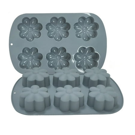 

Bhxteng Mousse Cake Silicone Stencil Reusable Flower Shape Mould for DIY Baking