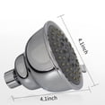 thumbnail image 4 of Yeacher High Pressure Shower Head 4 Inch 5 Settings Adjustable Bathroom Shower Head Spray Showerhead, 4 of 7