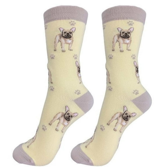 Happy Tails French Bulldog Dog Lover Socks - One Size Fits Most
