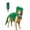 Green, variant on Pet Dinosaur Costume, Soft Plush T-Rex Skeleton Halloween Costume for Dogs Glow-in-the-Dark