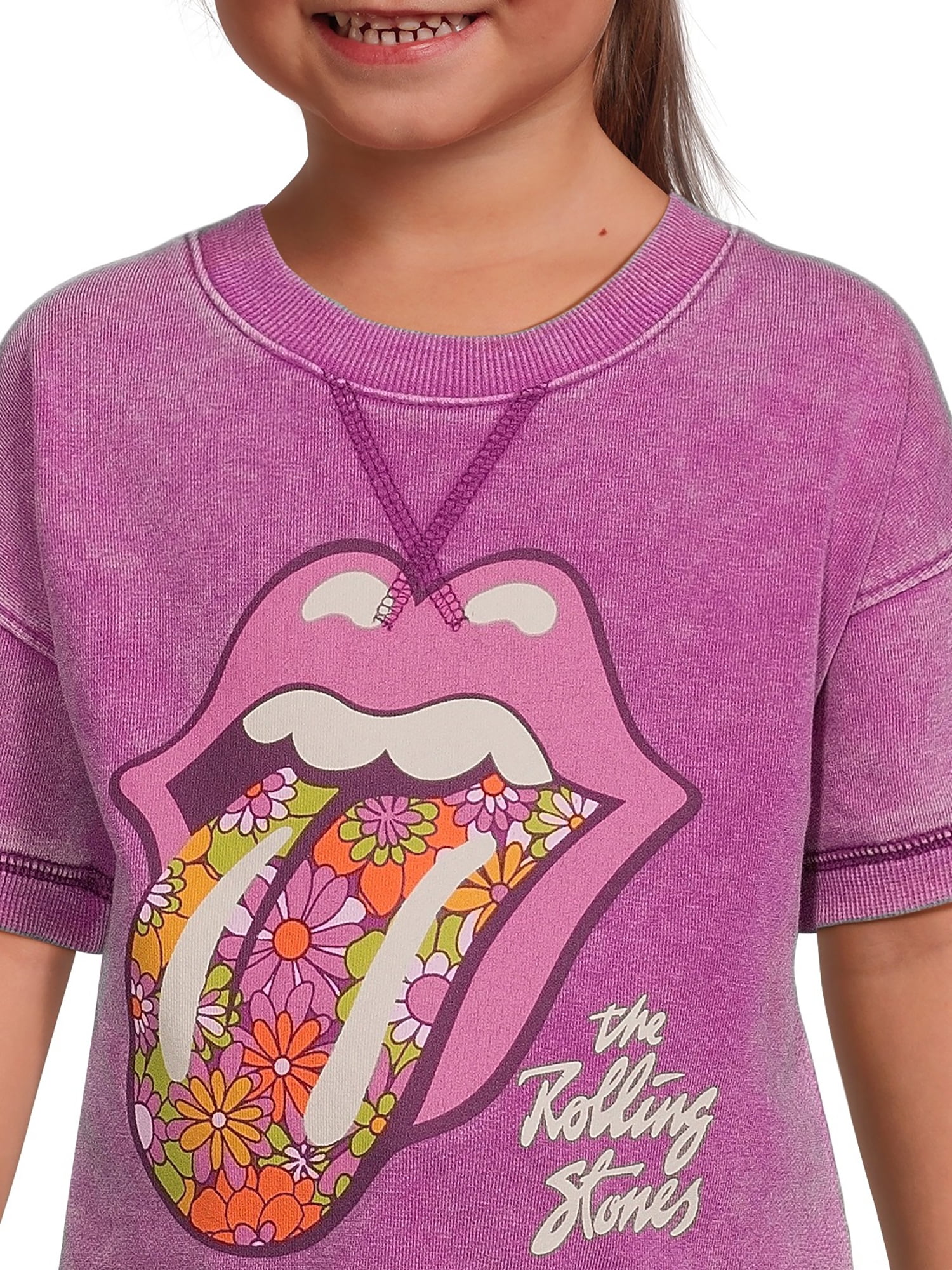 Rolling Stones Toddler Girls Tee and Shorts Set, 2-Piece, Sizes 12M-5T