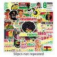 thumbnail image 1 of SHENMO 50 Black Liberation Day Graffiti Stickers, 1 of 5