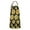 Black Bee Yellow, variant on Brown Green Bud Sunflower Pattern Apron-Garden Aprons for Women with Pockets-Cotton Linen Waterproof Kitchen Cooking Gardening Aprons Adjustable for Kitchen,Cooking,BBQ and Salon 33x27 Inch