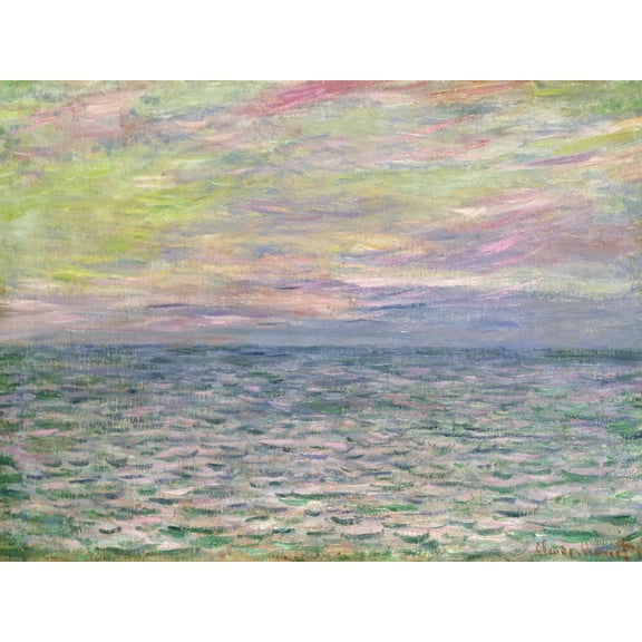 Art.com On the High Seas, Sunset at Pourville Giclee Print by Claude Monet, 16" x 12"
