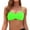 Green, variant on Women Bandeau Bikini Top Strapless Swimsuit Top